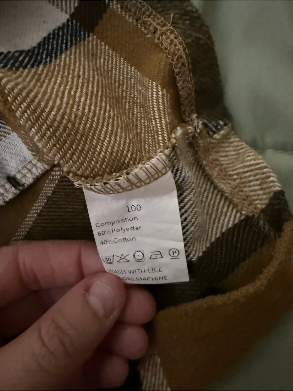 Source Unknown Plaid Button-Front Skirt - Mustard, Brown, Black, Cream
